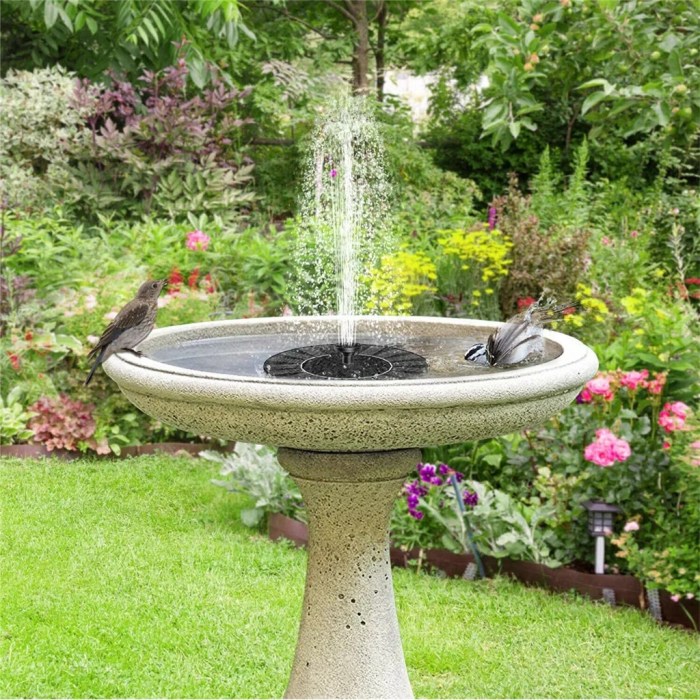 Solar fountains fountain powered water outdoor garden features power ideas cascading feature diy fantastic choose board