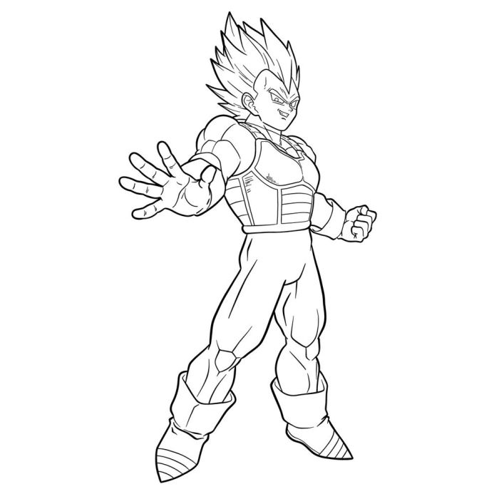 Comment dessiner vegeta