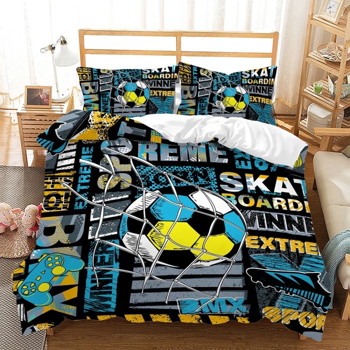 Monogrammed duvet basketball comforter