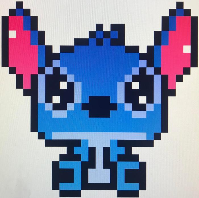 Pixel art stitch facile