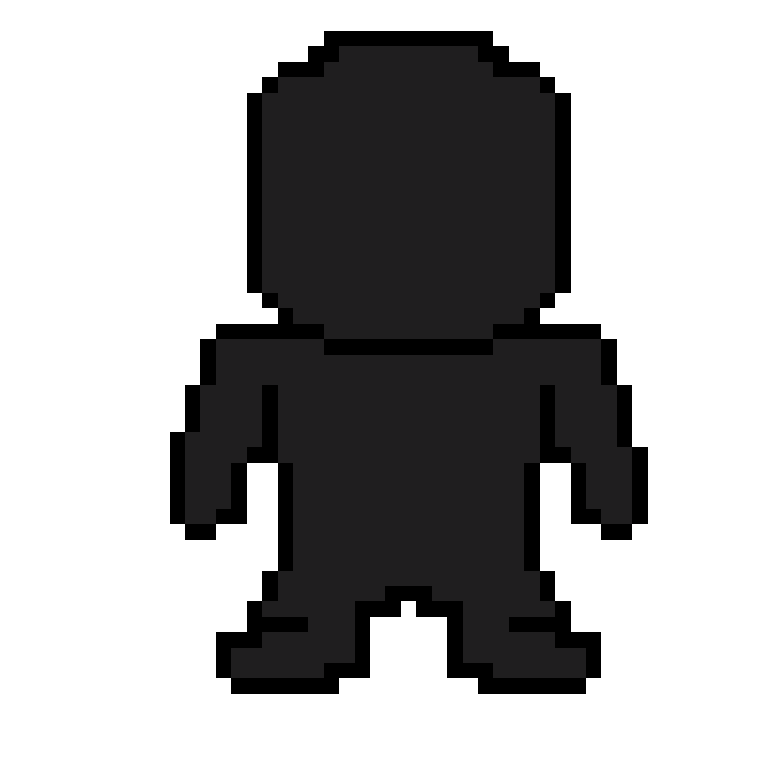 Pixel art vierge a imprimer