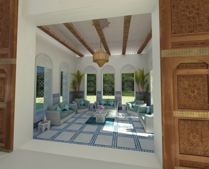 Salon moderne de luxe marocain