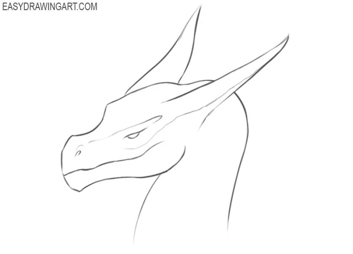 Tete de dragon facile a dessiner