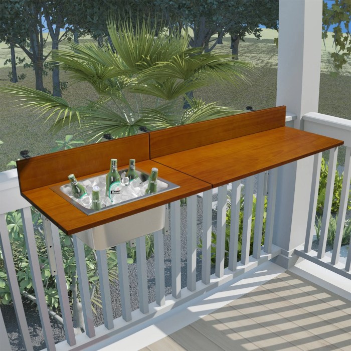 Table pliante pour balcon