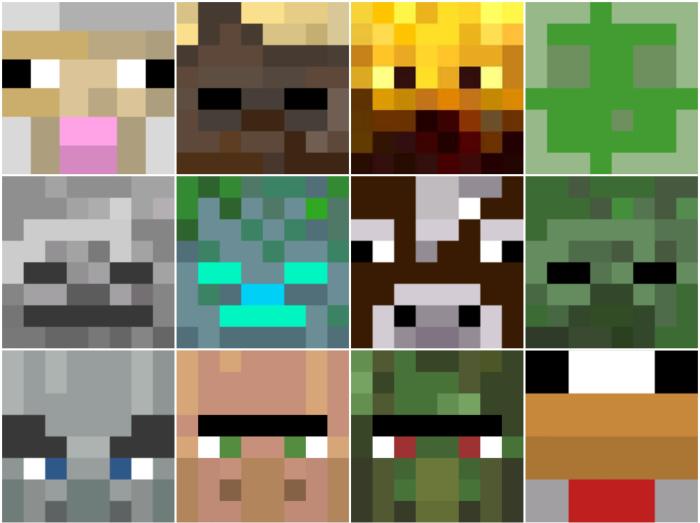 Minecraft pixel art facile