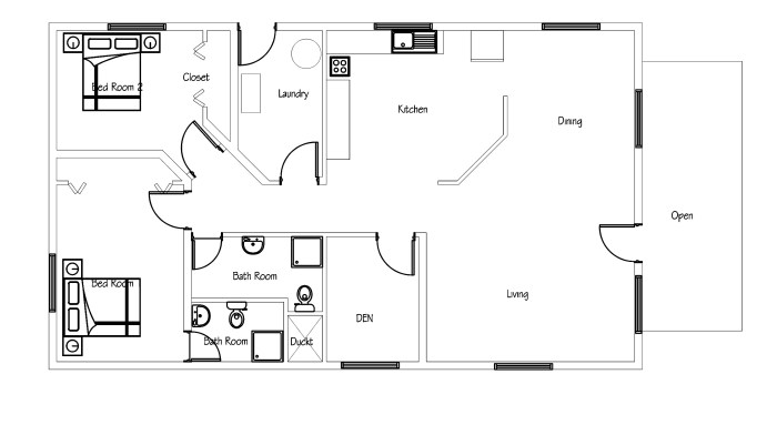 Plan de maison moderne gratuit a telecharger