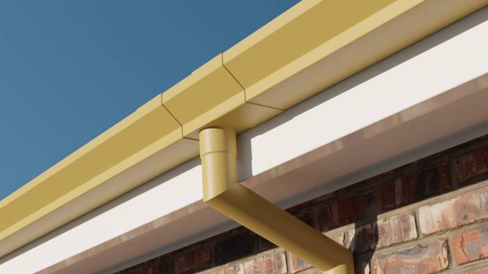 Aluminium internal guttering gutter seamless gutters