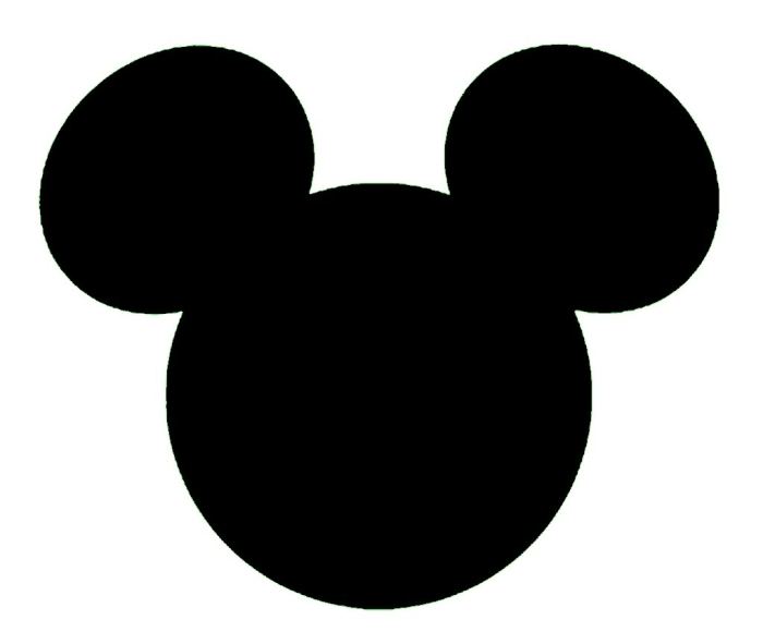 Mickey mouse head vector outline clipart template logo disney face minnie pattern clip clubhouse cliparts deadmau5 wallpaper trademark clipartbest birthday