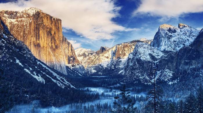 Panoramic mountains