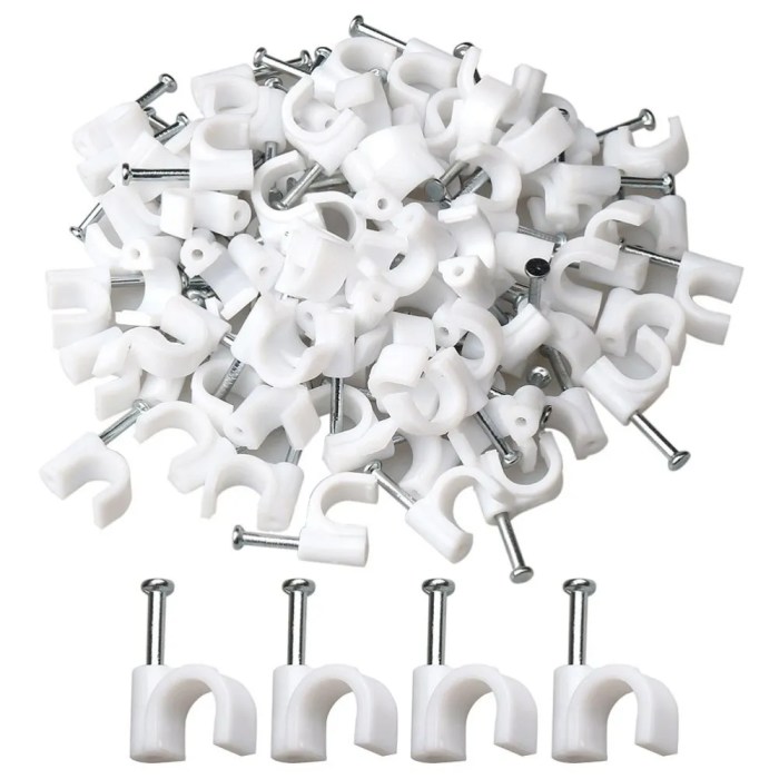 Cable clips clip plastic clamp pvc wire wall pipe nail wiring nylon accessory 22mm fitting fittings 8mm inch china water