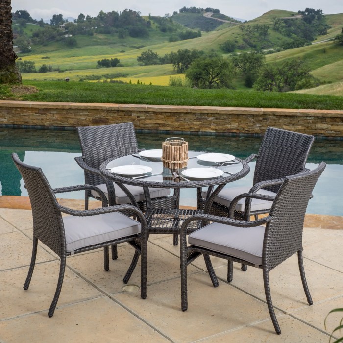 Patio rattan walmart cushioned