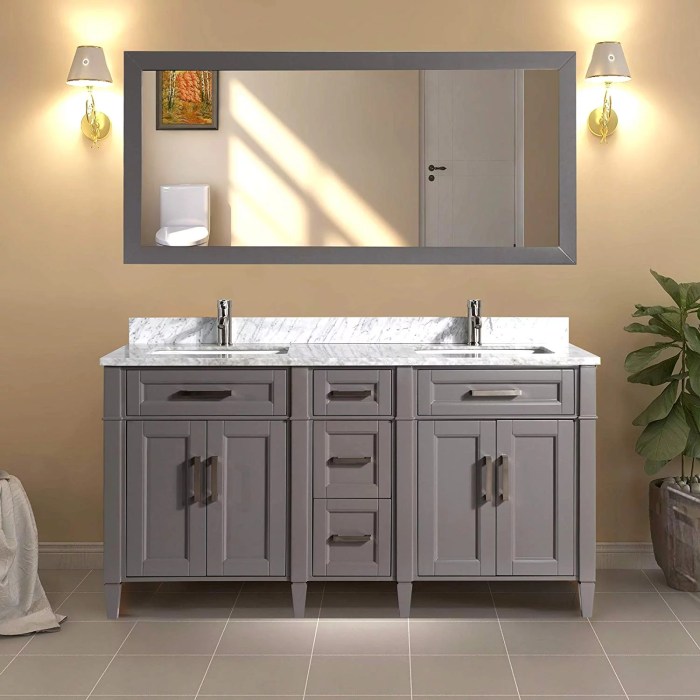 Vanity sink bathroom 30 single blue integrated transitional porcelain counterop finish