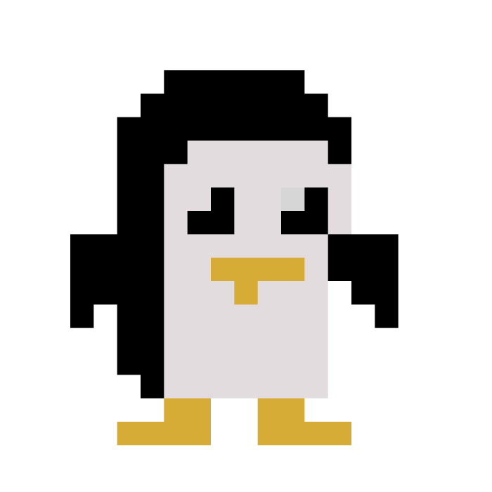 Pingouin pixel art