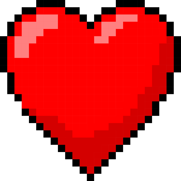 Heart pixel sticker deviantart