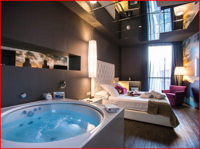 Chambre hotel avec jacuzzi privatif lyon