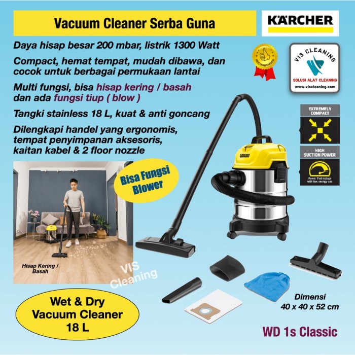 Wd4 karcher premium vacuum cleaner than just sent were