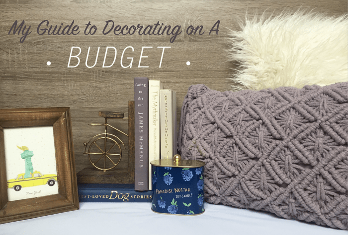 Budget update decor