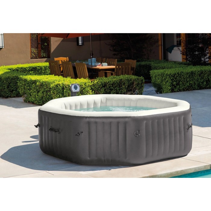 Intex jet inflatable tub hot