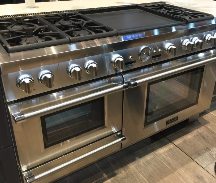 Oven thermador range kitchen steam pro 48 fuel dual cooking inch grand professional open stove equipment do appliances bread convection