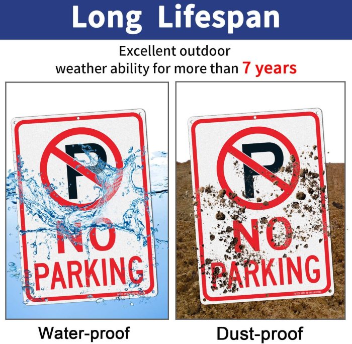 Parking printable sign signs temporary print template papers street guardianship road info some