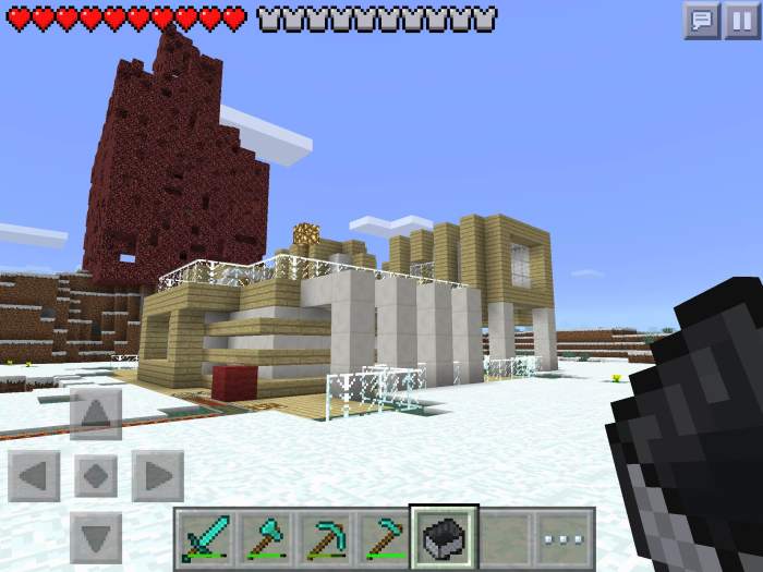 Maison moderne minecraft pe