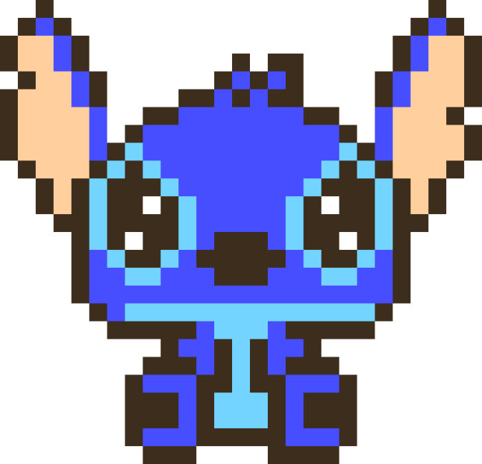 Pixel art stitch facile