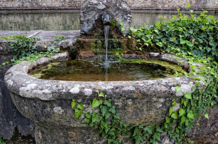 Fontaine en pierre castorama