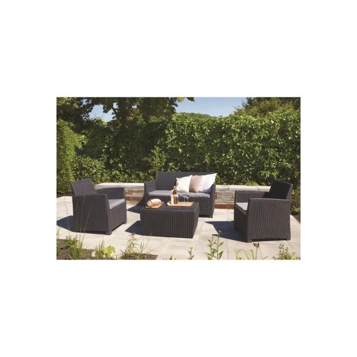 Delano allibert cappuccino seater keter cushions