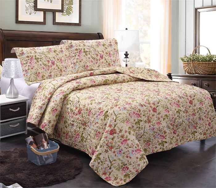 Color quilts solid king quilt cotton bed bedding set pillowcase embroidered bedspread 3pcs covers quality size