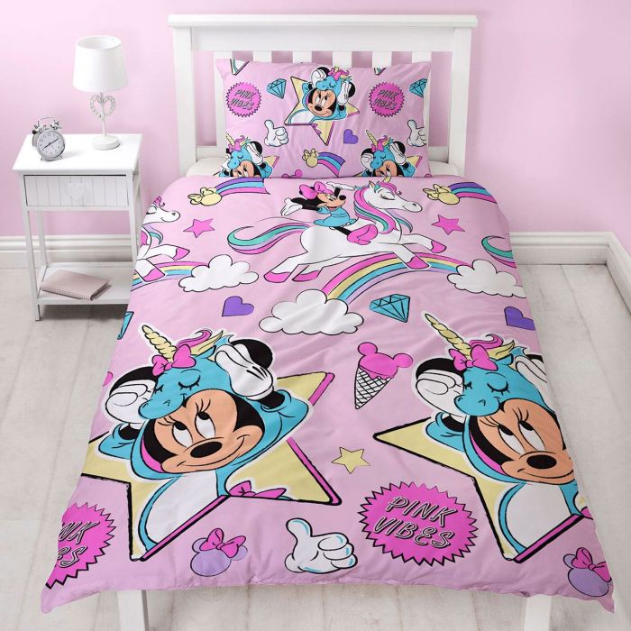 Cover minnie bed set quilt mouse duvet single reversible rotary handmade disney