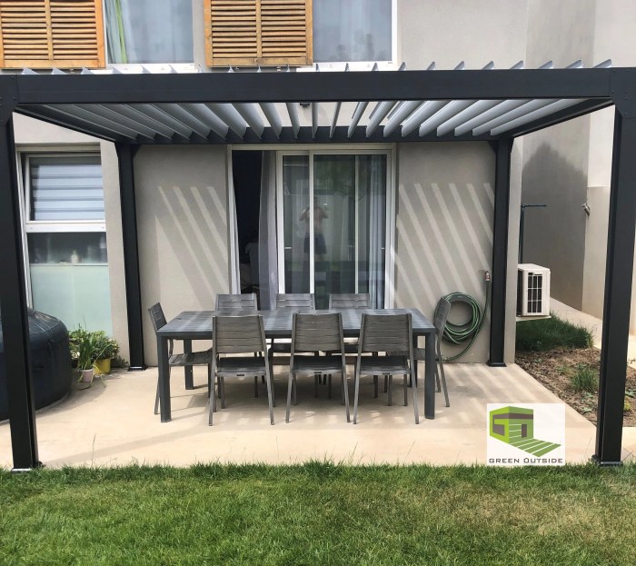 Pergola bioclimatique en kit leroy merlin