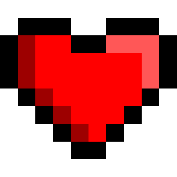 Pixel coeur facile