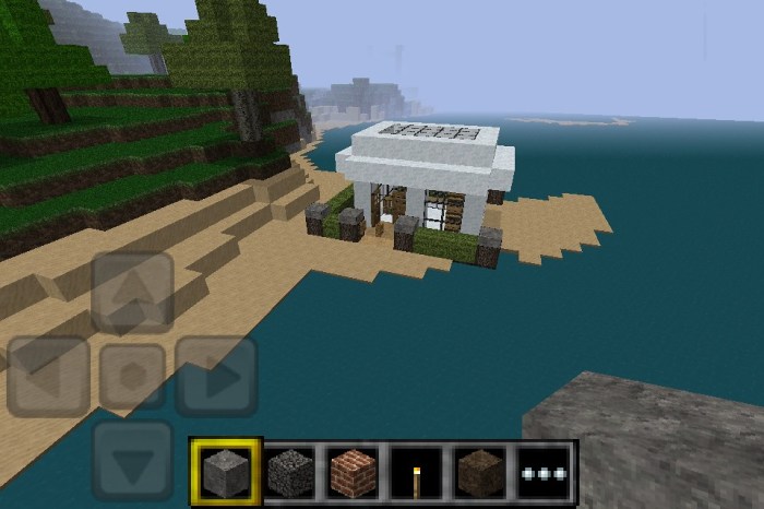 Maison moderne minecraft pe