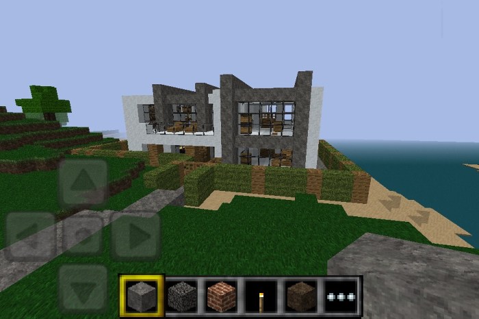 Maison moderne minecraft pe