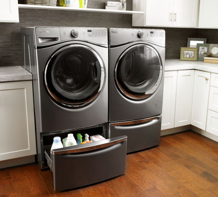 Dryer pedestal washer laundry pedestals obn theownerbuildernetwork