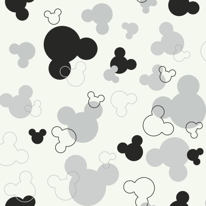 Mickey mouse pattern head wallpaper heads disney white wallpapers kids wallpaperaccess walt full top