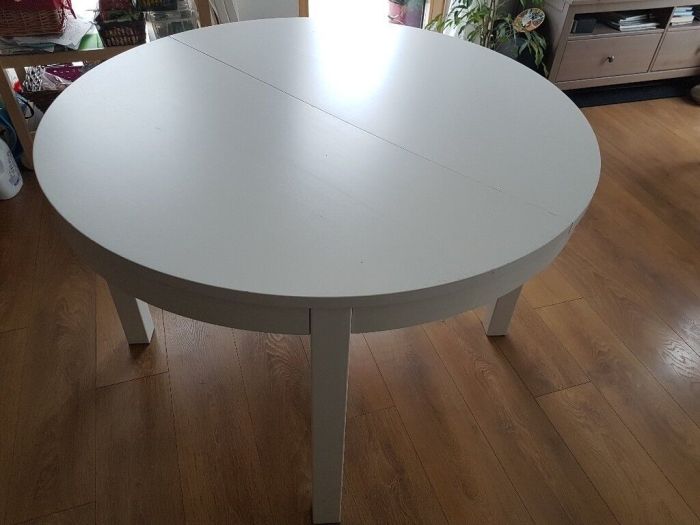 Round bjursta ikea table oak extendable dining ended ad has