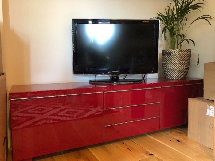 Meuble tv rouge ikea