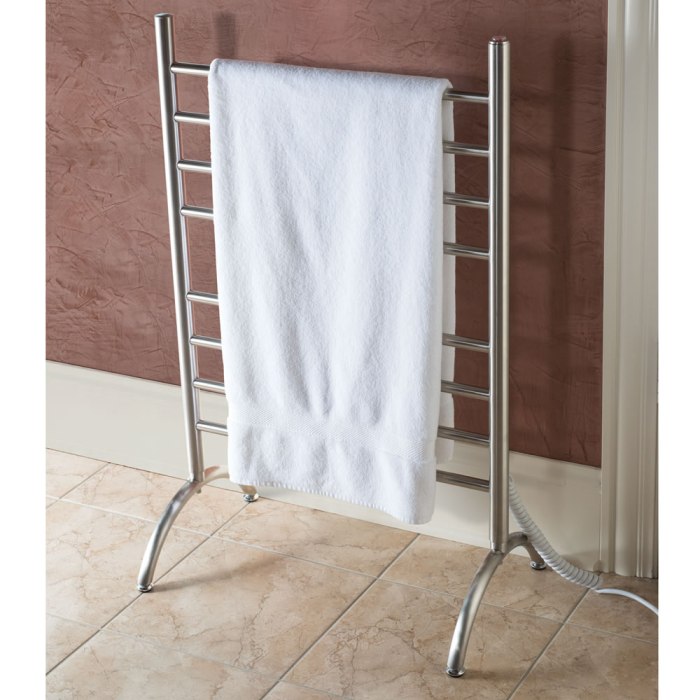 Towel rack bathroom stand standing bath racks rail organizeit saved towels hooks