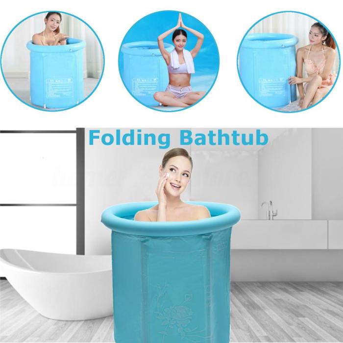 Bathtub temporary turn foldable