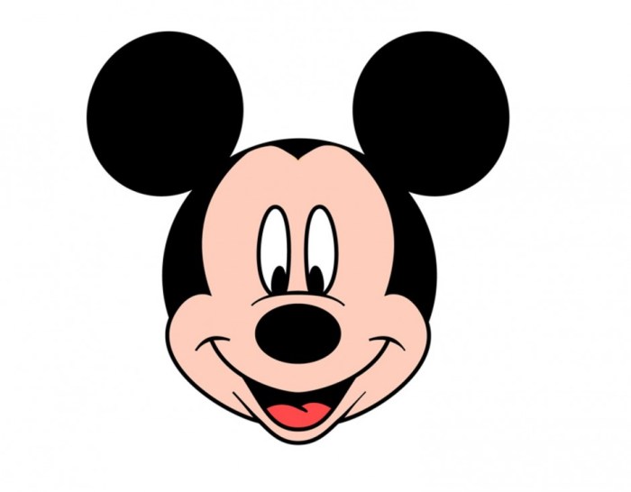 Tete de mickey a imprimer