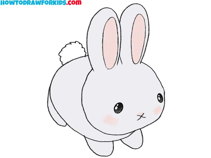 Dessin de lapin trop mignon