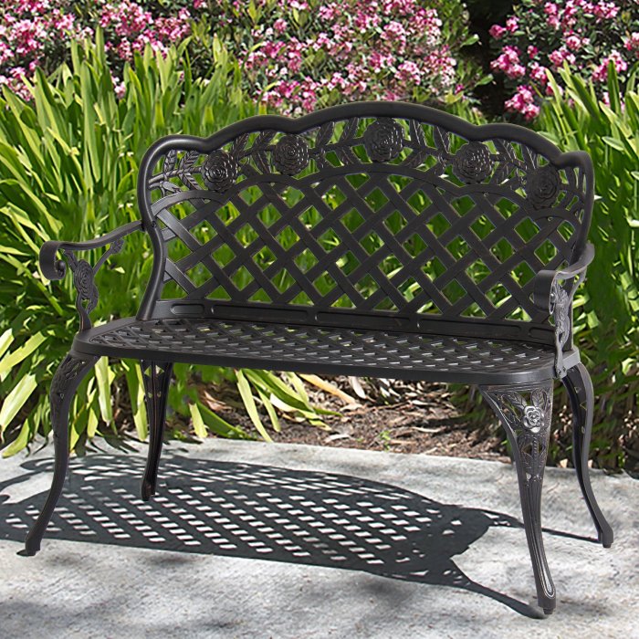 Benches safavieh acacia stanwich wooden patio gardenscape glorious accent