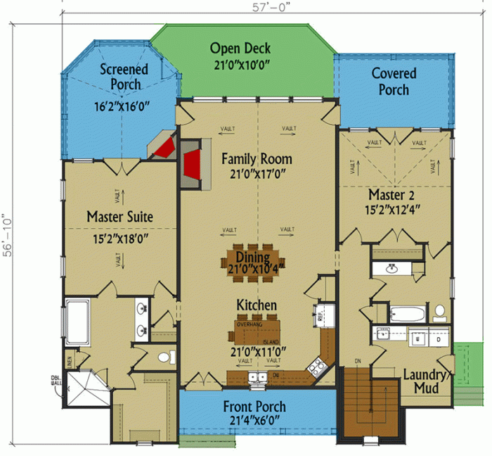 Plan suite parentale 25m2