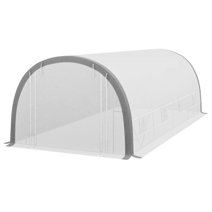 Serre de jardin tunnel 6 x 3 m galvanis