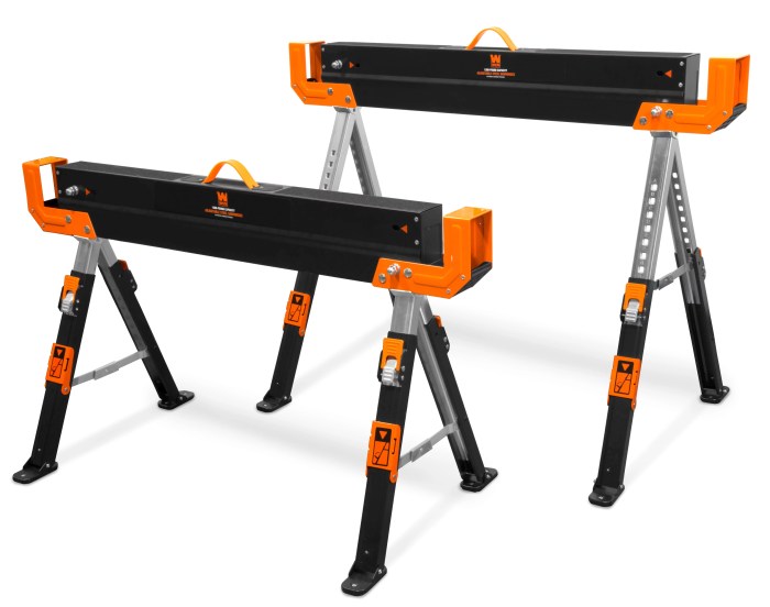 Toughbuilt sawhorses folding compact craze