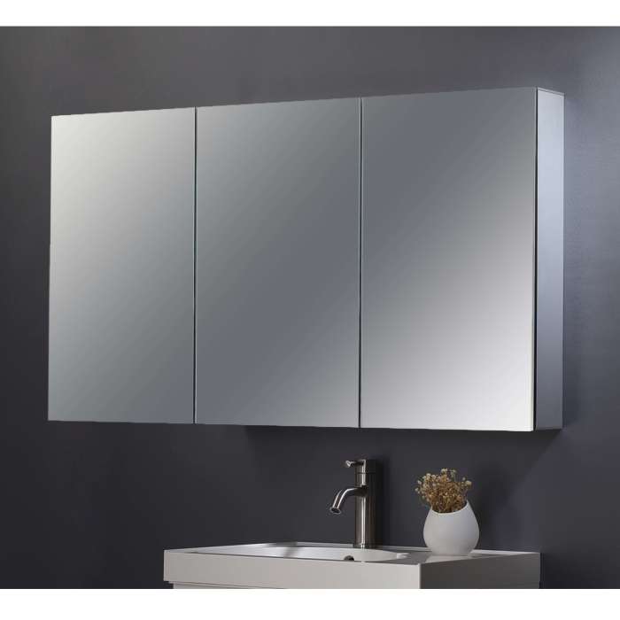 Mirror cabinet white door bathroom cabinets odessa mirrored mirrors victoriaplum range shop