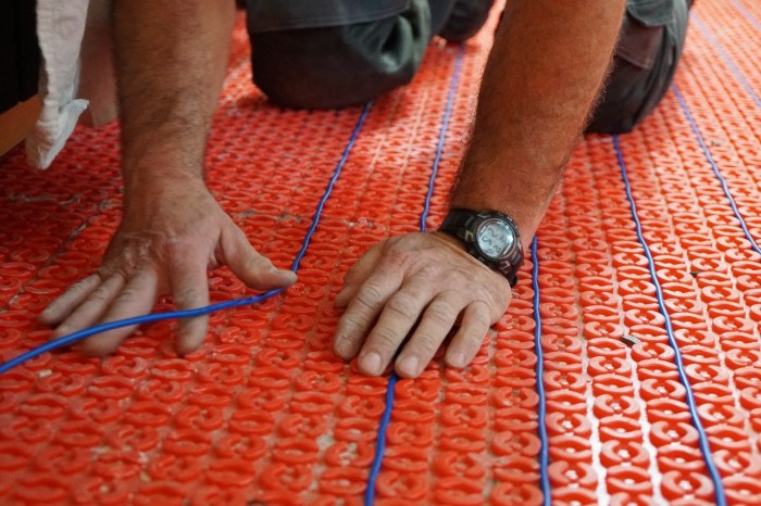 Heating underfloor ufh types