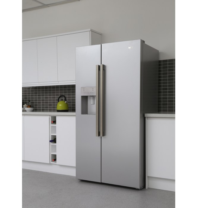 Beko freezer fridge door refrigerator american stainless doors steel style steal buy johnlewis back top lewis john refrigerators multi