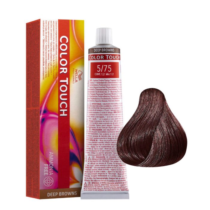 Touch color nuancier marron sans naturel chatain 60ml wella intense clair plus